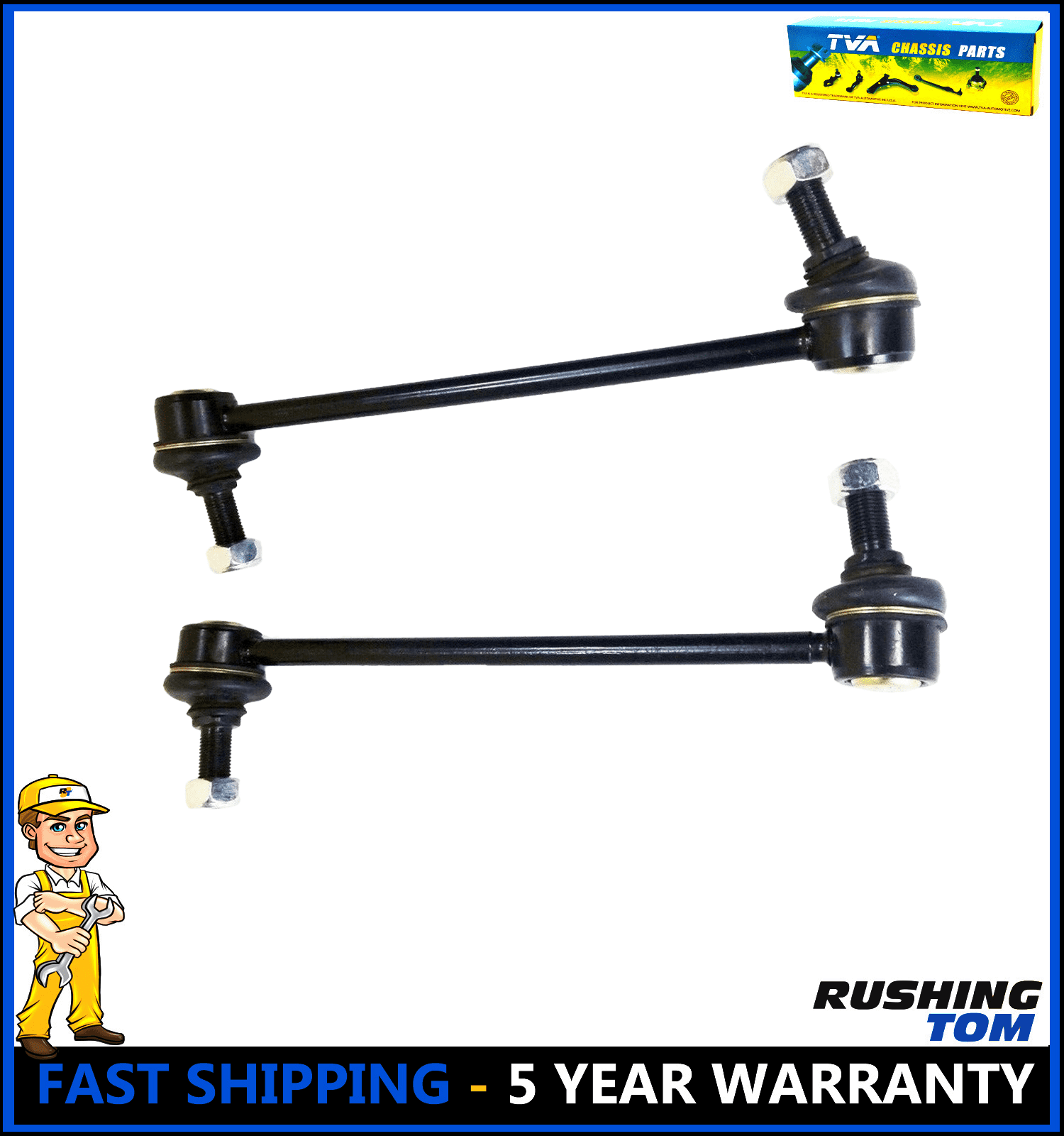 Front Stabilizer Sway Bar End Link Kit Pair Optima Elantra Hyundai Rio