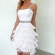 thumbnail image 1 of Vestidos Cortos Vestido ajustado Mujer Mini vestido sin mangas Vintage Tassel Clubwear (Blanco S) Ygjytge para Mujer Blanco T L, 1 of 8