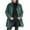 Green, variant on Womens Corduroy Jacket Single Breasted Mid Length Coat Oversized Casual Vintage Long Sleeve Hooded Fall Winter Outwear