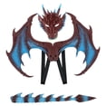 thumbnail image 4 of Disfraz de alas de dragón para niños, accesorios de cosplay de anime, accesorios de fiesta, cosplay de fiesta Violeta, 4 of 9