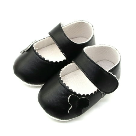 

YOHOME Newborn Baby Girls Pure Color Butterfly Prewalker Soft Sole Single