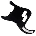 thumbnail image 5 of Golpeador de bajo negro de una sola capa con 11 agujeros, placa de rasguño, protector de selección Compatible con 4 cuerdas americanas/mexicanas, 5 of 5