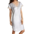 thumbnail image 1 of Robe de Nuit Charmeuse Charmante pour Femmes Shadowline 4503 (Argent G), 1 of 4