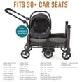 thumbnail image 5 of Contours Curve 360 ​​Cochecito para bebés y niños pequeños, plegado compacto, se adapta a asientos de automóvil para bebés, radio de giro cero más maniobrable, toldo para el sol, carrito de viaje livi, 5 of 5
