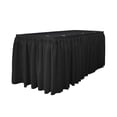 thumbnail image 3 of LA Linen SKT-Pop-30x29-15Lclips-SageP19 Polyester Poplin Table Skirt with 15 L-Clips, Sage - 30 ft. x 29 in., 3 of 7