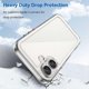 thumbnail image 4 of WANLONFENG MF Series for iPhone 16 Case TPU Acrylic Clear Phone Cover with Tempered Glass Film, 4 of 5