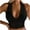 Black, variant on Aoochasliy Wireless Bras for Women Push Up Trendy Straps Beauty Back Wrap Hollow Out Bra Underwire Bras
