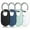 Black + Mint Green + Navy Blue + White, variant on YUNOVA 4 Pack Samsung Galaxy SmartTag2 Case Protective Cover, Shockproof Silicone Skin with Carabiner Key Ring, Anti-Slip Grip & Precise Cutouts for Smart Tag2 Tracking Device Accessories