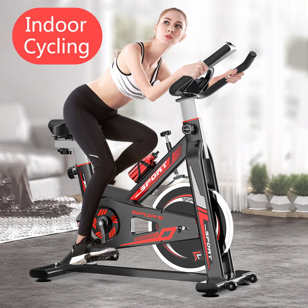 Pro Stationary Exercise Bike Cycling Bicycle Fitness Gym Cardio Workout Machine 