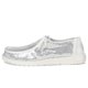 thumbnail image 4 of Zapatos HEYDUDE Wendy Disco Lentejuelas Plata Blanco Talle 6 Medio, 4 of 7