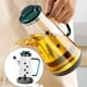 thumbnail image 4 of Dispensador de aceite de oliva de vidrio, botella de almacenamiento, botella para condimentos, transparente y a prueba de fugas 700ml verde, 4 of 8
