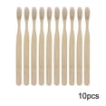 thumbnail image 1 of Cepillo De Dientes Naturales 1/10 cepillos de dientes naturales de bambú ecológico para hombres y mujeres (blanco 10 unidades A) Ygjytge Cuidado Belleza, 1 of 6