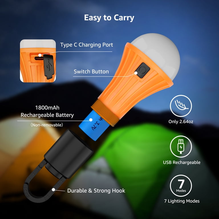 best rechargeable flashlight lantern EverBrite 2-in-1 Mini and 2 Pack, Zoomable Lantern Custom lighting with the push of a button LED Camping Lantern Rechargeable 230
