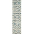 thumbnail image 2 of SAFAVIEH Marbella Alicia Geometric Diamonds Wool Runner Rug, Dark Blue/Ivory, 2'3" x 6', 2 of 5