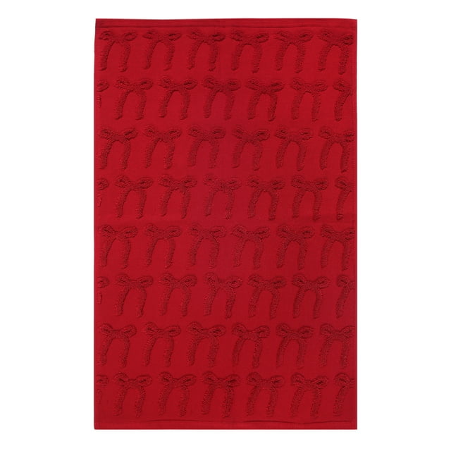 Essuie-mains Nœuds jacquard Holiday Time, paquet de 2
