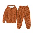 thumbnail image 3 of JAJAHO Kids Sweatsuit Boys Girls Leopard Outfit Long Sleeve Hoodies And Sweatpants 2 Piece Set 3-13Y, 3 of 3