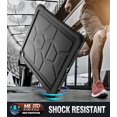 thumbnail image 3 of Poetic TurtleSkin Series [Corner Protection][Not Supported Apple Pencil Magnetic Attachment] Protective Silicone Case for Apple iPad Pro 12.9 Inch (2018) - Black, 3 of 7