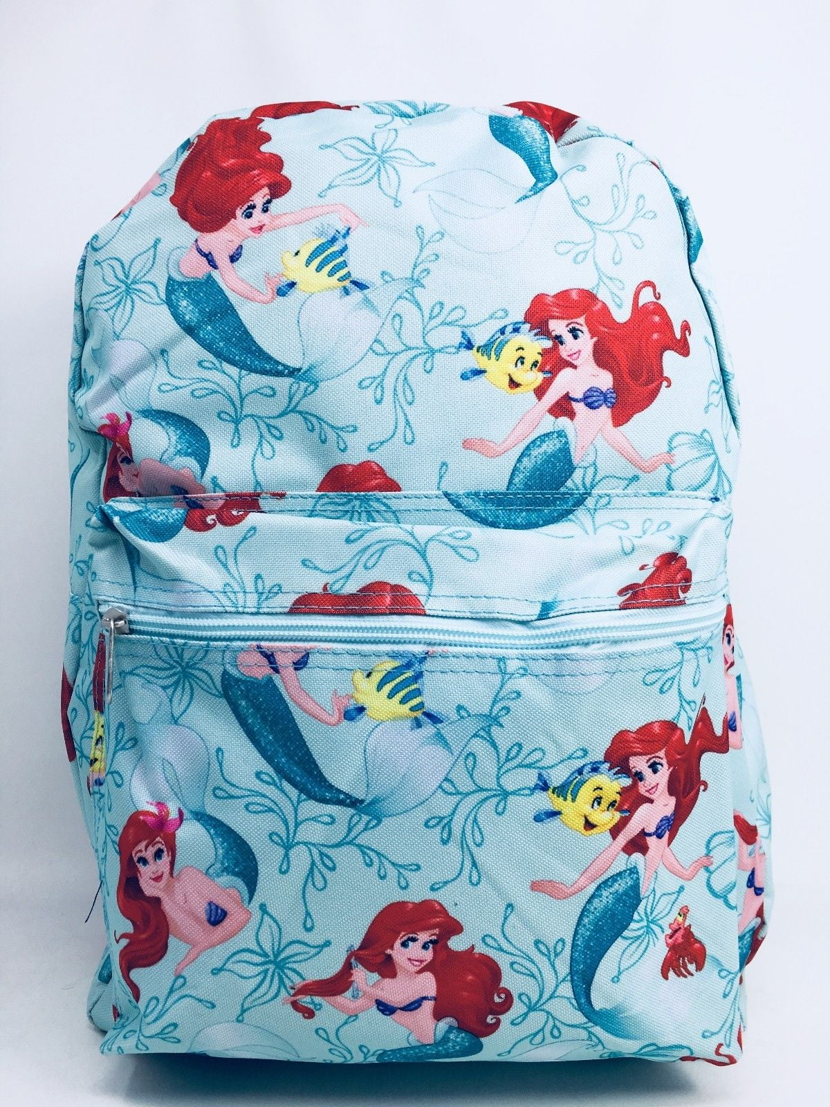 Disney Princess - Disney Ariel Mermaid Princess Allover Print 16&quot; Girls Large School Backpack