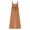 Khaki, variant on Jumpsuit for Women, High Waist Wide Leg Casual Solid Polyester Button Front with Adjustable Straps, All Season Wear