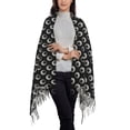 thumbnail image 3 of Cauagu Cherry Print Women Wrap Shawl tassels Scarves Retro Scarf 77.6"X28.3", 3 of 6