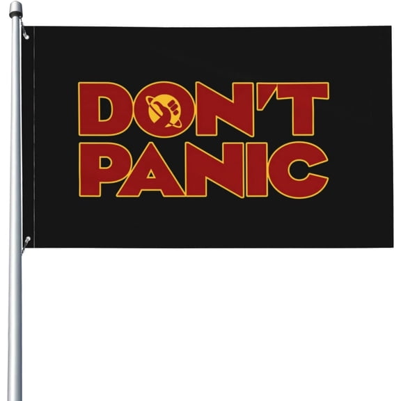 Don'T Panic Slogan 3x5 Flag - Vivid Color And Fade Proof - Flags Polyester With Grommets 3 X 5 Ft