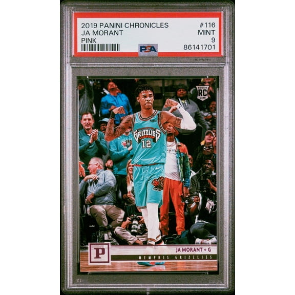 Graded 2019 Panini Chronicles Ja Morant #116 Pink Rookie RC Basketball Card PSA 9 Mint