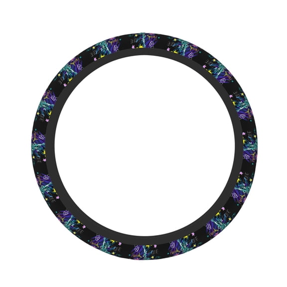 Naloa New York City Elastic Steering Wheel Cover, Auto Steering Wheel Cover – 15 Inch, Fit Suvs,Vans Cars,Trucks