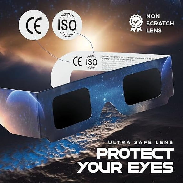 Medical King Solar Eclipse Glasses - 5-Pack Safe Sun Viewing