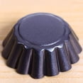 thumbnail image 3 of Molde para tarta de huevo de 12 piezas, mini molde para pasteles de 7,5 cm, acero al carbono (negro), 3 of 4