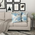 thumbnail image 5 of Nautical Coastal Throw Pillow Covers - Beach Themed Ocean Seashell Coral Starfish Pillow Case Decorative Teal Blue Cushion Cover for Couch Sofa Car Home Decor 18 x 18 Inch Set of 2, 5 of 6