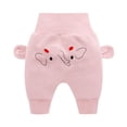 thumbnail image 1 of Pantalones de bebé de primavera y otoño, pantalones grandes de PP para niños y niñas, pantalones de protección abdominal de cintura alta para bebés, pantalones casuales para niños, 1 of 6