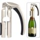 thumbnail image 3 of Sacacorchos para champán plateado de 1 pieza, extractor de corcho para vino espumoso, extractor de corcho para barra, sacacorchos para champán, sacacorchos para vino espumoso de cocina JM, 3 of 5
