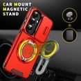 thumbnail image 6 of Decase Sliding Lens Cover Phone Case for Samsung Galaxy S26,Heavy Duty Protective Cover with Metal Ring Kickstand,Shock-Absorbent PC+TPU Hybrid Cover,Red, 6 of 9