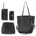 thumbnail image 4 of Conjunto de 4 bolsos formales ajustables y ligeros para mujer, tipo cartera Negro, 4 of 7
