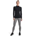 thumbnail image 2 of Camiseta Under Armour para mujer Authentics con cuello alto falso negra, 2 of 5