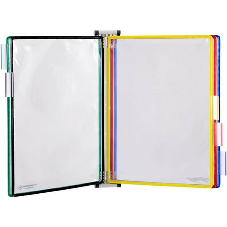 Djois by Tarifold 5-Pocket Wall-mountable Unit Display Starter Set - 5 Panels - Expandable, Wire-reinforced - 14"H x