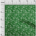 thumbnail image 1 of oneOone Rayon Green Fabric Merry Christmas Sewing Craft Projects Fabric Prints By Yard 56 Inch Wide-E98, 1 of 5