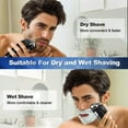 thumbnail image 5 of Teissuly Clearance Men's Electric Shaver Facial Wireless Rechargeable With LED -up Best Gift, 5 of 9