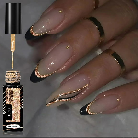 Dianli Gel Nail Polish 5ml Reflective Crystal Cats Eye Gel Pull Cord Application Sparkling Nail Art Gel with Glitter Explosion Effect Stylish Finds for Less