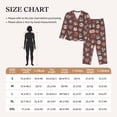 thumbnail image 4 of Pofeuu Mountain Adventure Badges Print Womens Pajamas Set Long Sleeve Sleepwear Button Down Nightwear Soft Pj Lounge Sets Button Down Pajamas Women-Large, 4 of 7