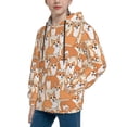 thumbnail image 2 of Sikiie Corgi Animal Youth Hoodie Sweatshirt Pullover Hooded Classic Casual Essentials Hoodiefor Boys Girls Kids -X-Large, 2 of 6