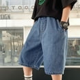 thumbnail image 5 of Boys Jean Shorts Slim Fit Baggy Cargo Jean Shorts Boys Fashion Boys Jeans Size 5-6 Years, 5 of 7