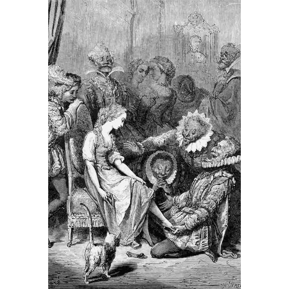 24x36 gallery poster, Cinderella by Gustave Dore