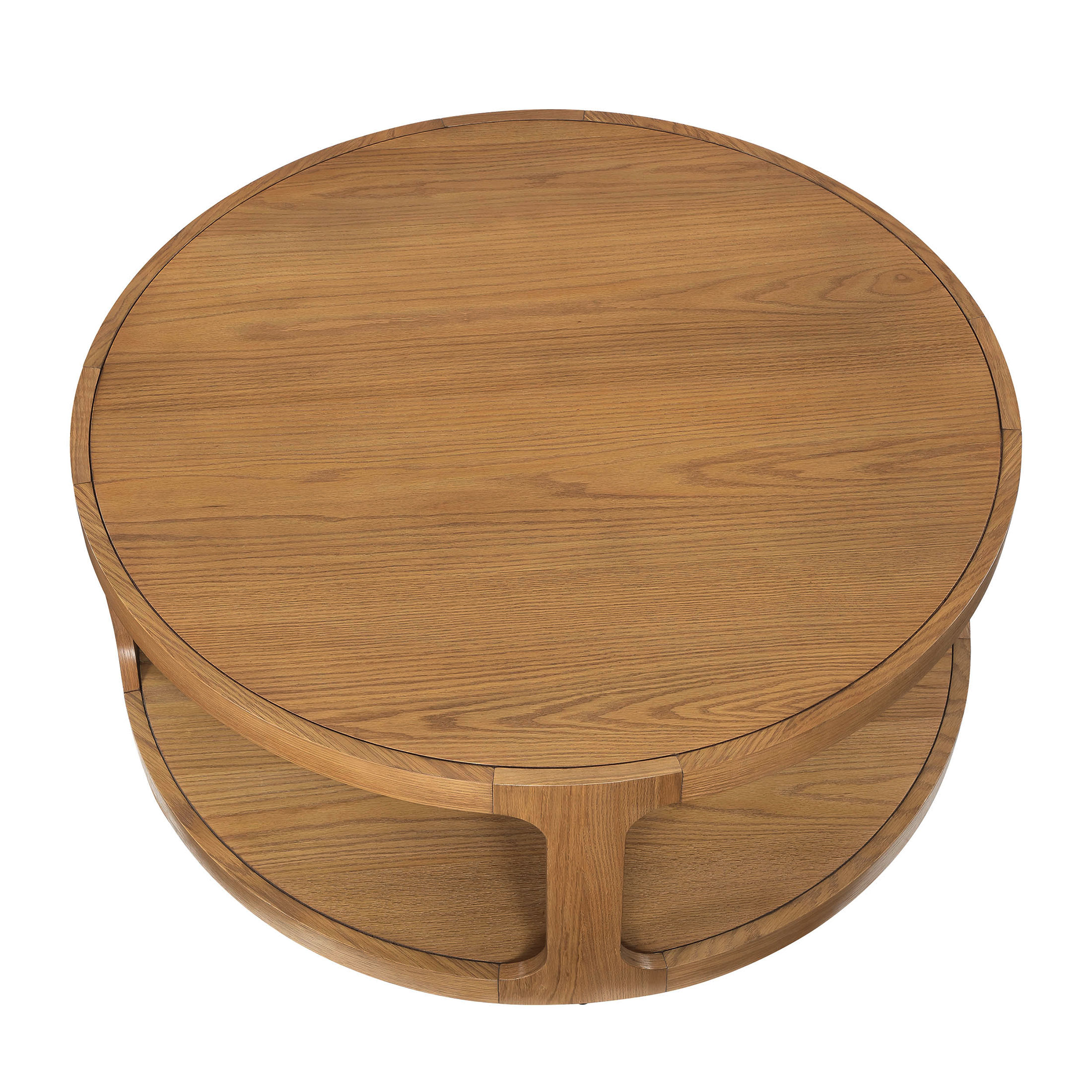 My Texas House Haven Round Coffee Table, Warm Brown photo 5