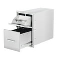 thumbnail image 1 of Yiwa Weather-Resistant 304 Stainless Steel BBQ Drawer with Paper Towel Rack for Garden Outdoor Kitchens, 1 of 6