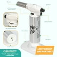 thumbnail image 2 of Little Hottie Butane Torch – 6.75", Adjustable 2500°F Flame, Refillable (Butane Gas Not Included), 2 of 7