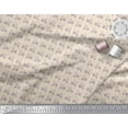 thumbnail image 3 of Soimoi White Poly Georgette Fabric Stripe & Scooter Transport Decor Fabric Printed Yard 52 Inch Wide, 3 of 4