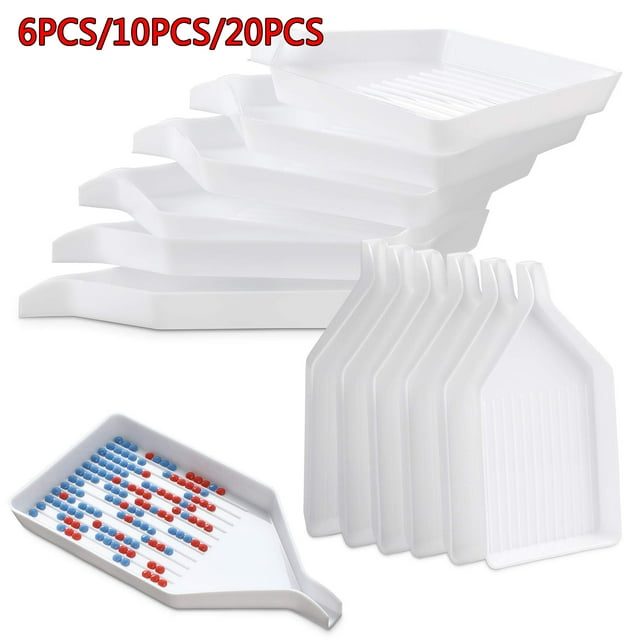 Plastic Diamond Art Painting Bead Sorting Trays (3.8 x 2.2 Inches