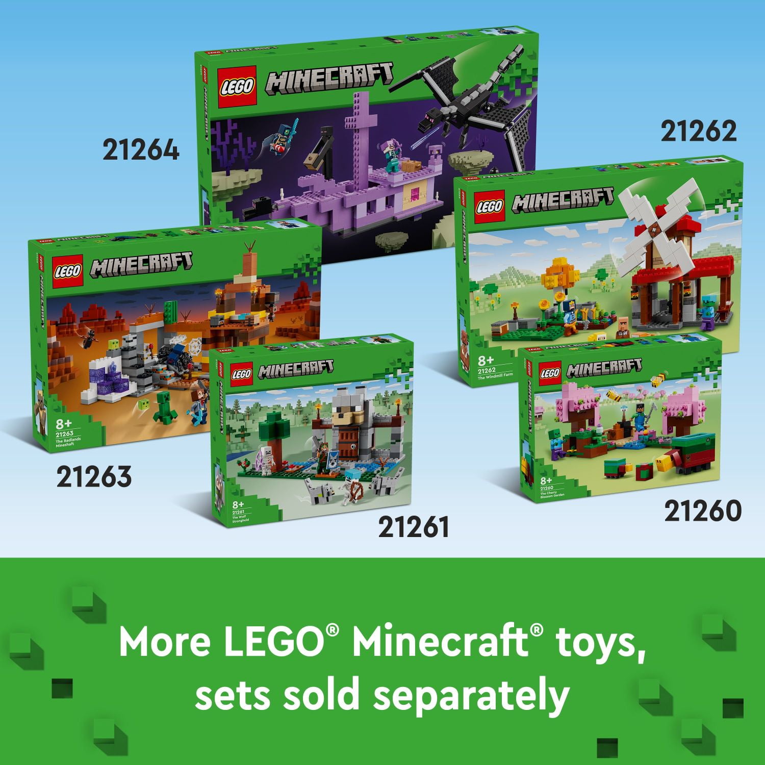 LEGO Minecraft The Pirate Ship Voyage, Boat Toy Playset for Kids with Squid, Camel and Pirate Figures, Pirate Toy Building Set for Action Role-Play