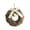 A, variant on Mini Plush Christmas Ornaments with Bell and Bow Soft Faux Fur Xmas Wreath Ornaments Colorful Round Christmas Hanging Crafts for Holiday Tree Fireplace Mantle Window Décor